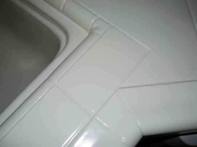 Kitchen tile counter - AFTER Kitchen tile counter - AFTER