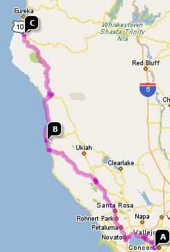 Redwoods Roadtrip Leg 1: Home - Mendocino - Fortuna