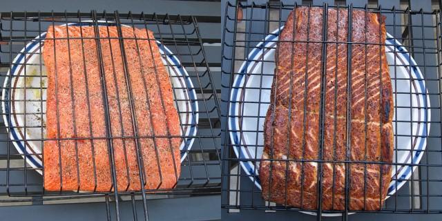 grilled smoked salmon